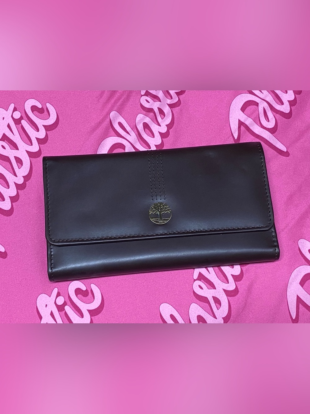 Timberland Women's Leather RFID Flap Money Wallet Clutch Organizer 100% Leather